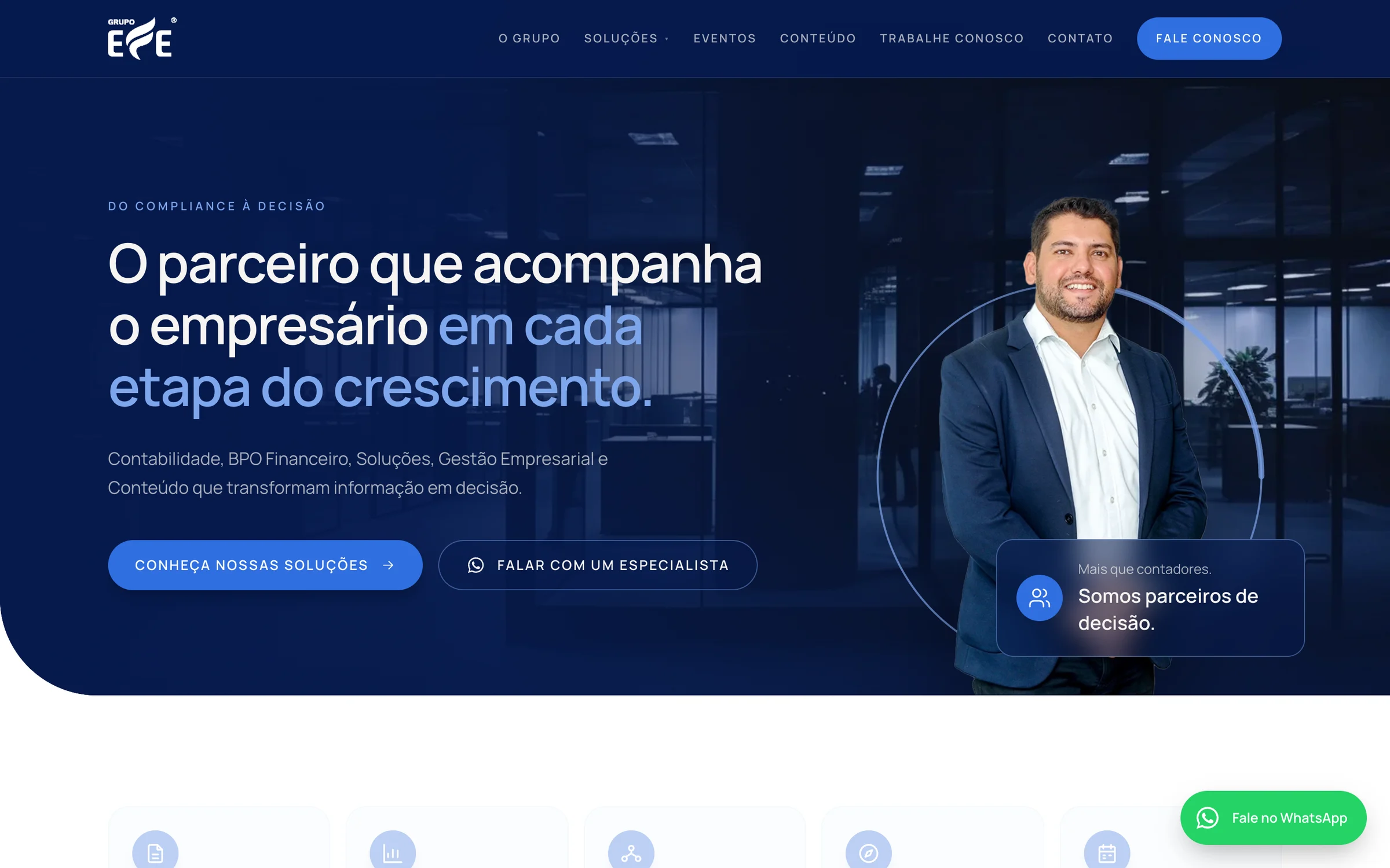 Site do Grupo EFE no computador